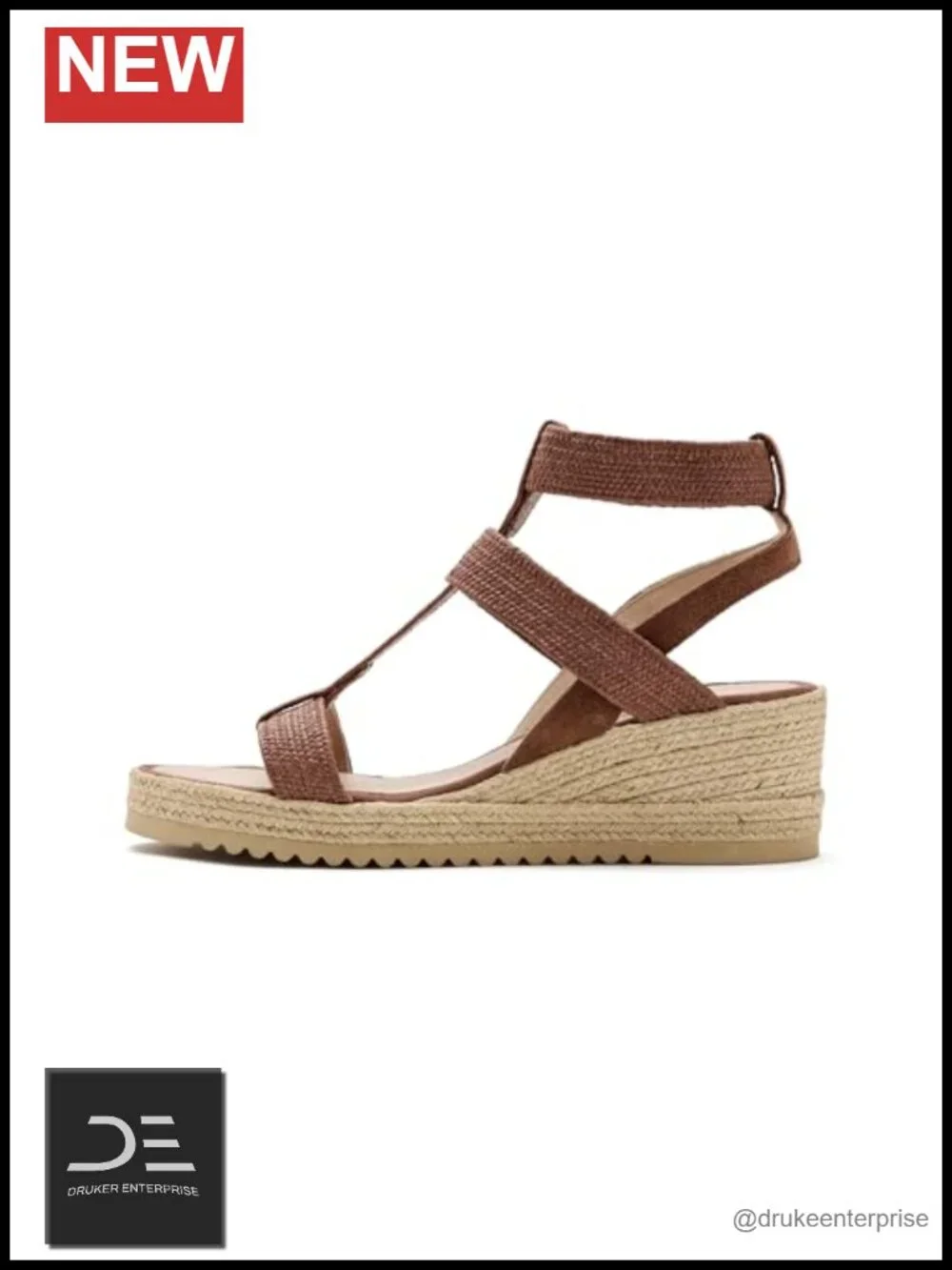 Espadrille Wedge Sandal Jute Platform Canvas X-Strap